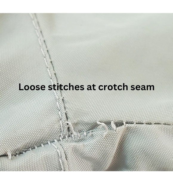 Woolrich Nylon Pull On Rain Windbreaker Pants Mens L 4123 Gray Water Repellent - Picture 8 of 11